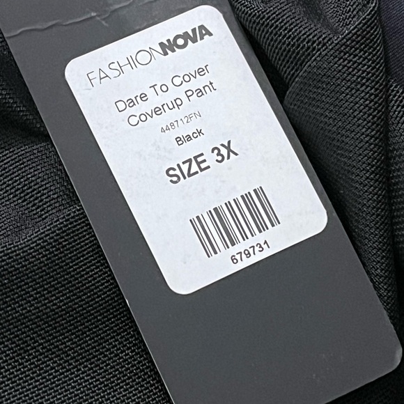 Fashion Nova See Through Cover Up Pant - Black Inseam 35 - Picture 5 of 5